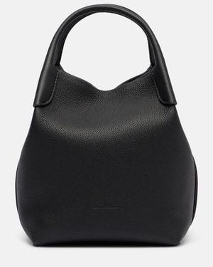 Loro Piana Bolso Saco Bale Small De Piel - Negro