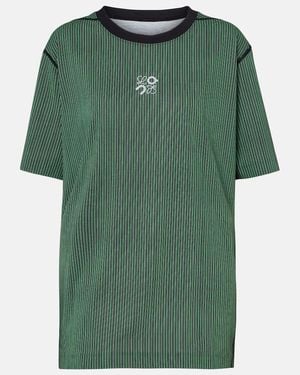 Loewe X On Embroidered Striped T-Shirt - Green