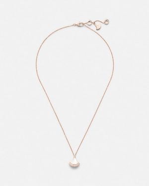 BVLGARI Collar Divas' Dream De Oro Rosa De 18 Ct Con Diamantes Y Nacar - Blanco