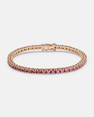 Roxanne First Armband Aus 14Kt Rosegold Mit Saphiren - Weiß
