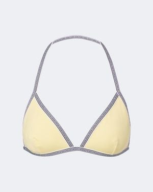 Versace Bikini-Oberteil Greca - Natur