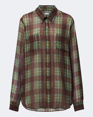 Dries Van Noten Checked Shirt - Green