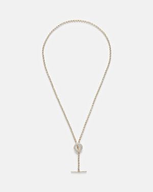 STONE AND STRAND 14Kt Chain Necklace With Diamonds - White