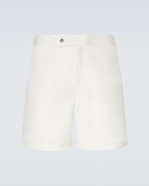 Brunello Cucinelli Logo Swim Trunks - White