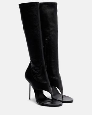 Paris Texas Lidia Thong Boots - Black