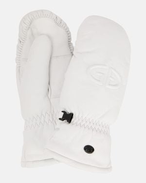 Goldbergh Hilja Leather Ski Mittens - White