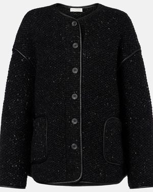 Altuzarra Medrano Knitted Wool-Blend Jacket - Black