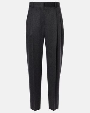 The Row Richelle Cashmere Straight Trousers - Blue