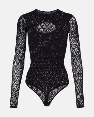 Wolford Cutout Lace Bodysuit - Black