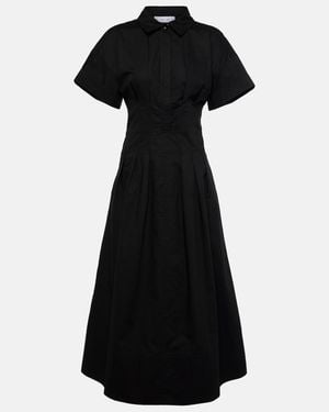 Proenza Schouler Label Balston Cotton Poplin Shirt Dress - Black