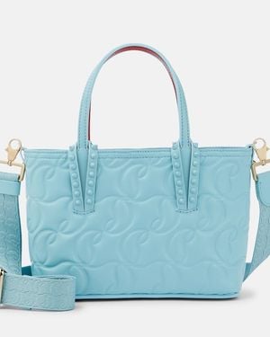 Christian Louboutin Cabata Mini Leather Tote Bag - Blue