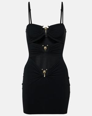 Christopher Esber Pierced Orbit Minidress - Black