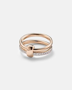 Pomellato Anillo Together De Oro De 18 Ct Con Diamantes - Blanco