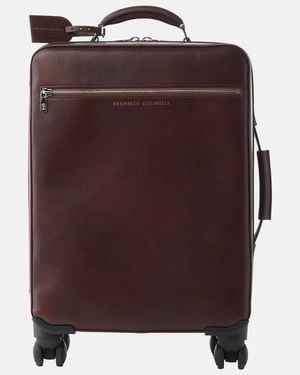Brunello Cucinelli Trolley Aus Leder - Braun