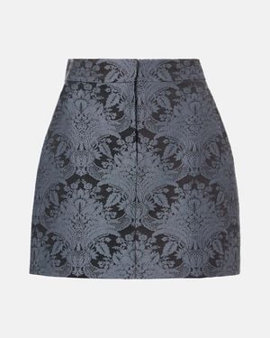 Max Mara Minifalda Pomezia De Mezcla De Lana - Azul