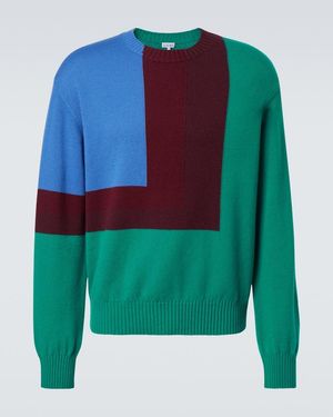 Loewe Pullover Albers Aus Wolle - Grün