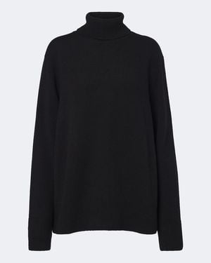 The Row Stepny Wool And Cashmere Turtleneck Sweater - Black