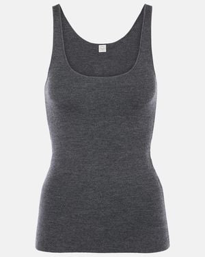 TOTEME Wool-Blend Tank Top - Grey