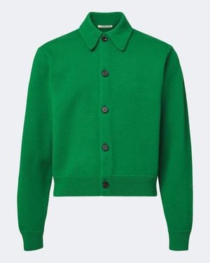 AURALEE Cardigan Aus Wolle - Grün