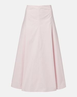 Jacquemus Triangle Cotton Poplin Midi Skirt - Pink