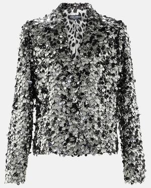 Dolce & Gabbana Sequined Blazer - Black