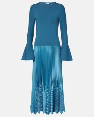Jonathan Simkhai Damoni Pleated Midi Dress - Blue