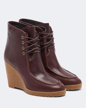 Isabel Marant Botines Con Cuna Cylia De Piel - Marrón