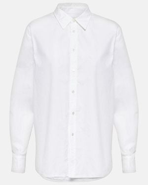 Nili Lotan Raphael Cotton Poplin Shirt - White
