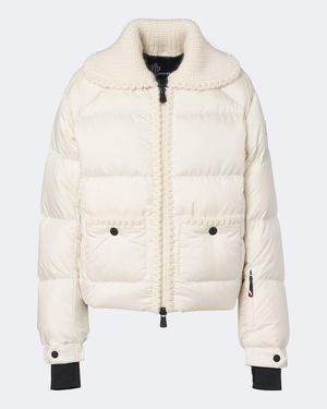 Moncler Skijacke Mit Wolle - Natur