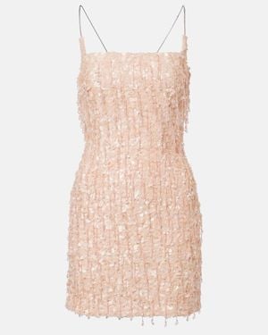 La Fuori Fairy Glen Folly Sequined Minidress - Pink