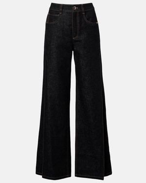 Brunello Cucinelli Jeans Anchos - Negro