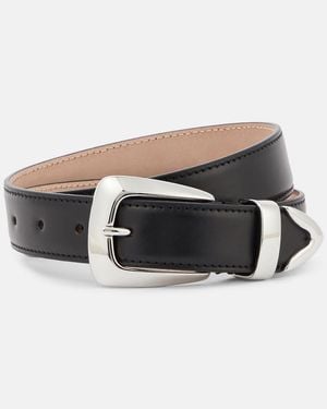 KHAITE Benny Leather Belt - Black