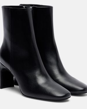 Souliers Martinez Karol 80 Leather Ankle Boots - Black