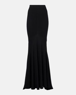 Patou Crepe Maxi Skirt - Black
