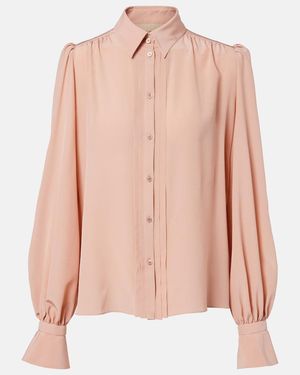 Valentino Silk Crepe De Chine Blouse - Pink