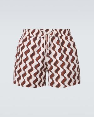 Frescobol Carioca Rio Printed Swim Trunks - Red