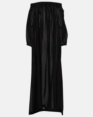 Alaïa Off-Shoulder Maxi Dress - Black