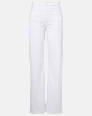 AG Jeans New Baggy Wide-Leg Jeans - White