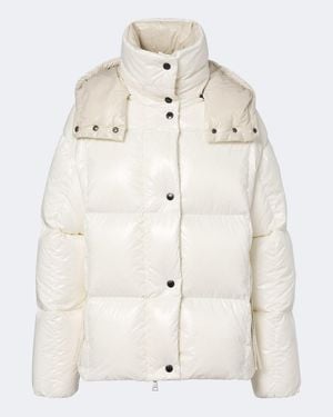 Moncler Parana Hooded Padded-Down Jacket - Natural