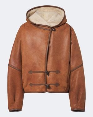 Isabel Marant Jacke Amiel Aus Leder - Braun