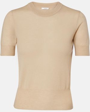 JOSEPH Cashair Cashmere Top - Natural