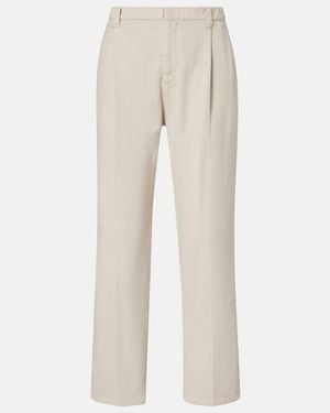 Brunello Cucinelli Monili Mid-Rise Straight Jeans - Natural