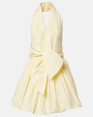 Patou Halterneck Minidress - Natural