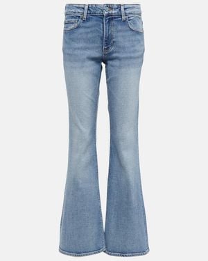 Ganni Mid-Rise Flared Jeans - Blau