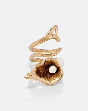 Chloé Floral Ring - White