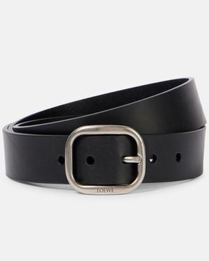 Loewe Guertel Aus Leder - Schwarz
