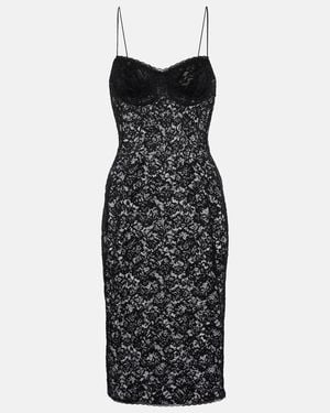 Oséree Oseree Lace Minidress - Black