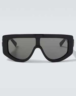 Gucci Double G Flat-Top Sunglasses - Black