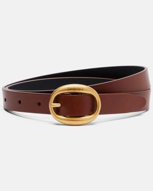 Saint Laurent Leather Belt - Brown