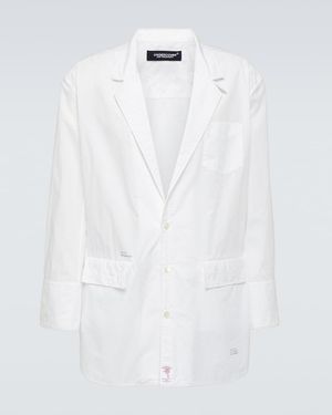 Undercover Hemdjacke Aus Baumwolle - Weiß